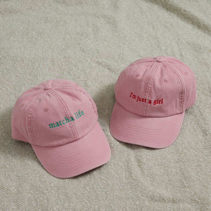 Personalised Pink Slogan Cap
