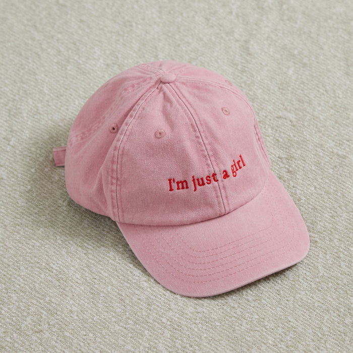 Personalised Pink Slogan Cap