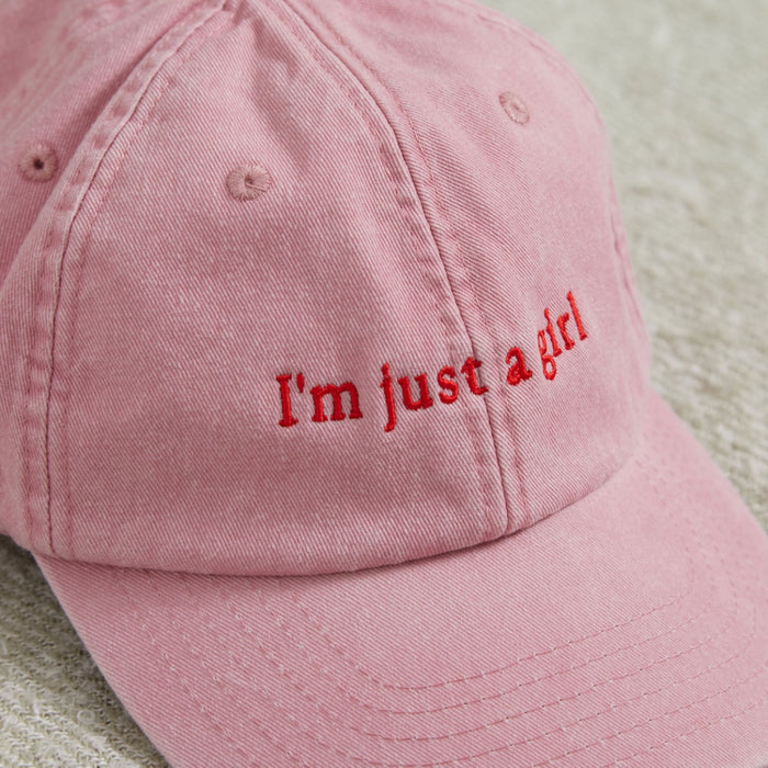 Personalised Pink Slogan Cap