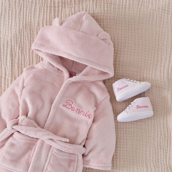 Personalised Pink Snuggle and Step Gift Set