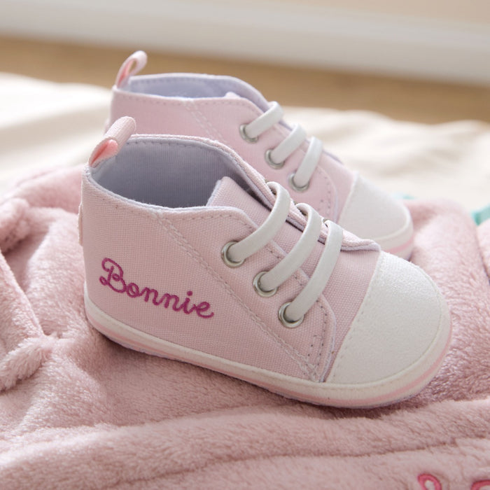 Personalised Pink Snuggle and Step Gift Set
