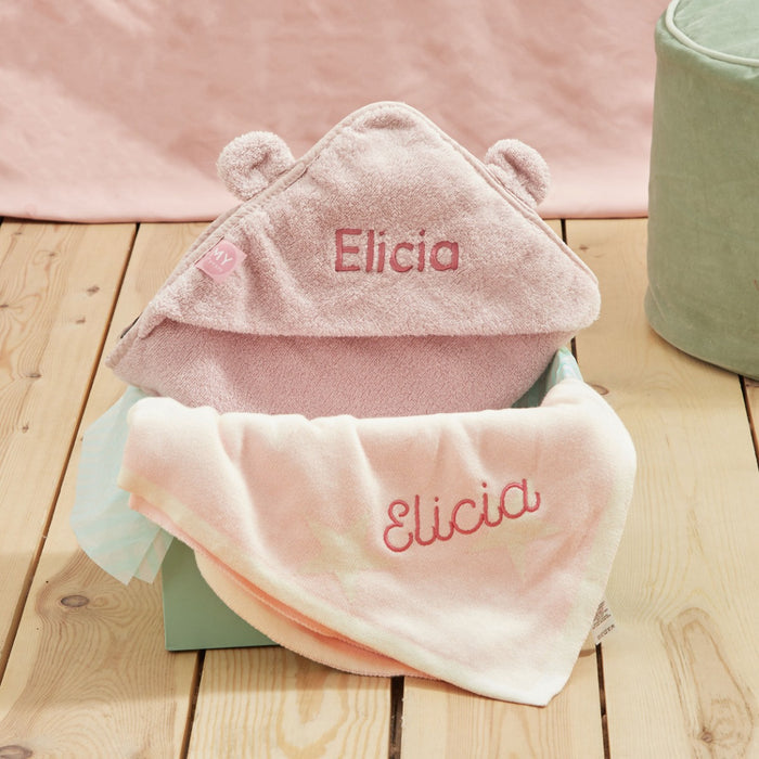 Personalised Pink Soak & Snooze Gift Set