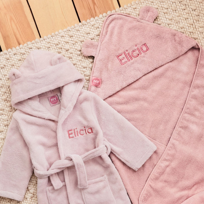 Personalised Pink Towel Gift Set