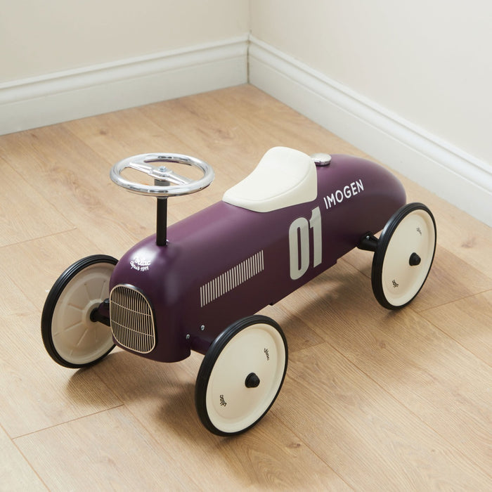 Personalised Plum Vilac Racing Ride-on Car