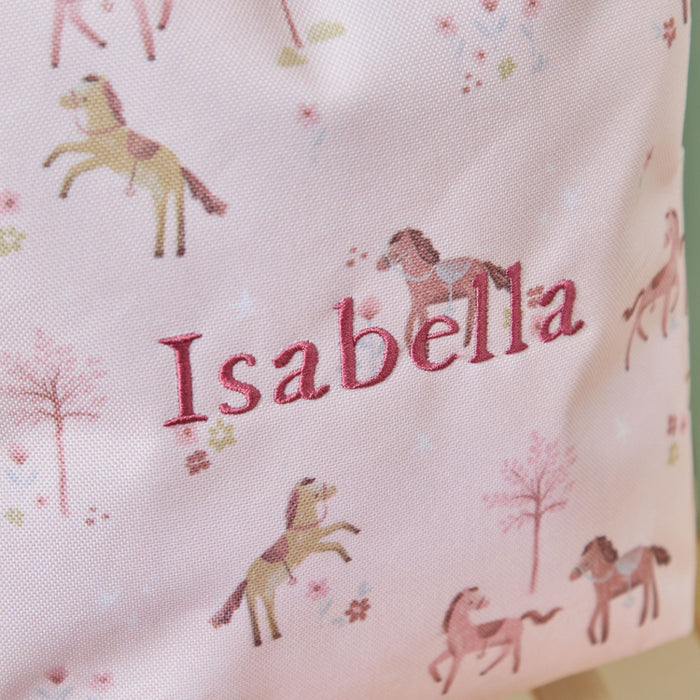 Personalised Ponies Medium Grab Handle Backpack