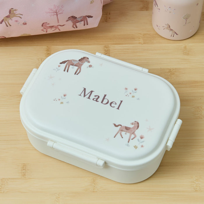 Personalised Ponies Print Lunchbox