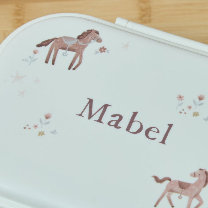 Personalised Ponies Print Lunchbox