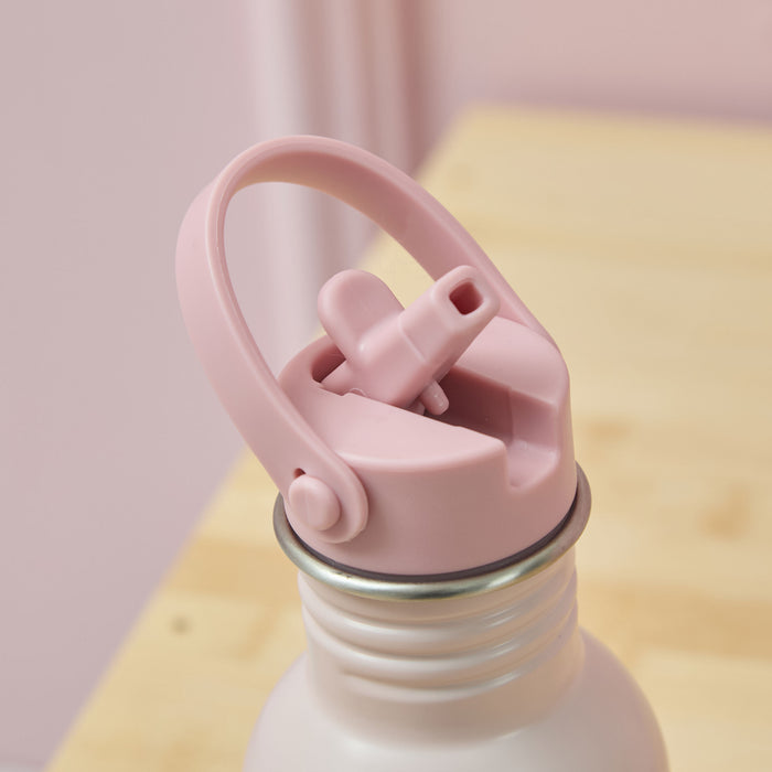 Personalised Ponies Print Pink Bottle