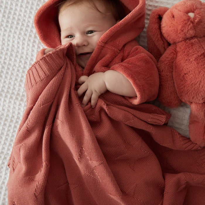 Personalised Pumpkin Star Jacquard Blanket