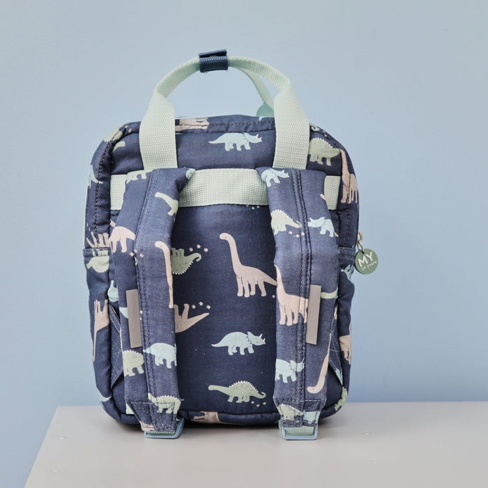 Personalised Quilted Dino All-Over Print Mini Backpack