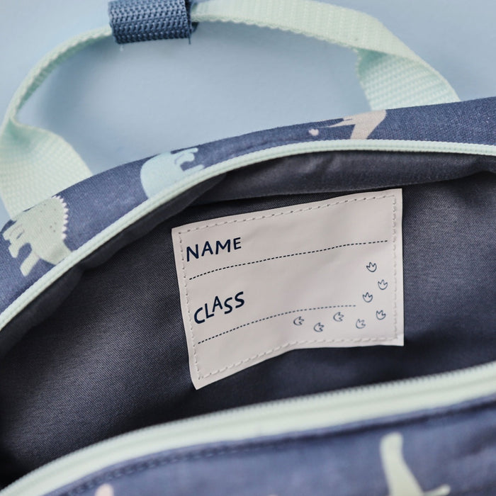 Personalised Quilted Dino All-Over Print Mini Backpack