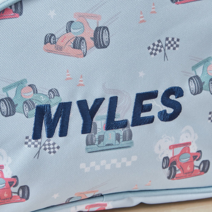 Personalised Race Car Medium Backpack