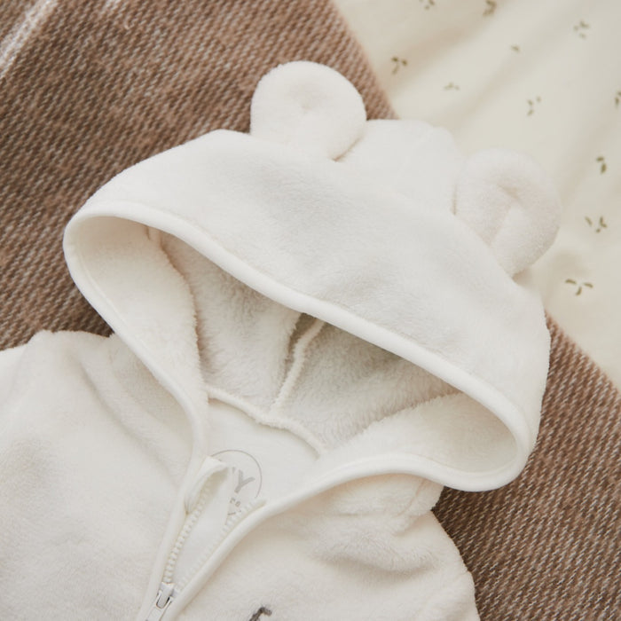 Personalised Rainbow Ivory Fleece Onesie