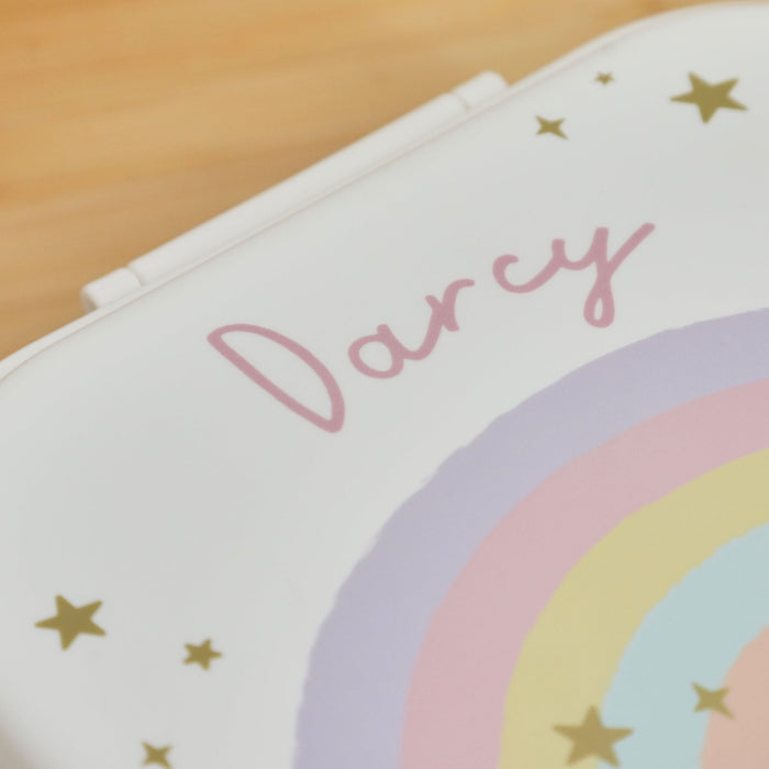 Personalised Rainbow Lunch Box