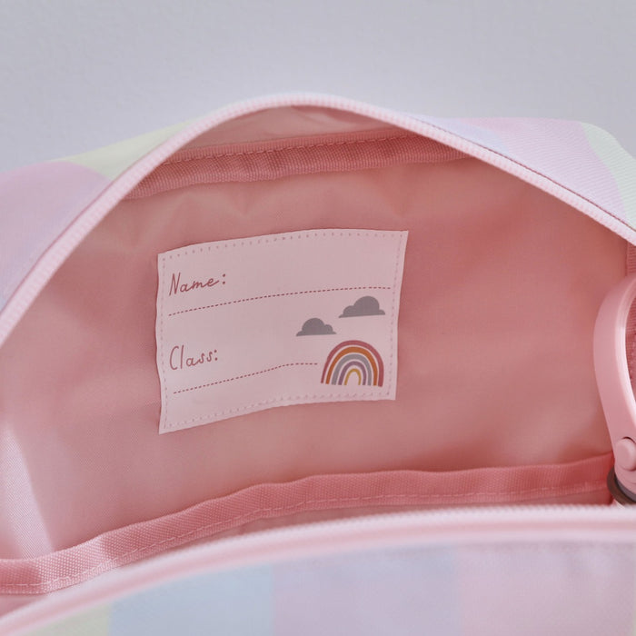 Personalised Rainbow Stripe Medium Backpack