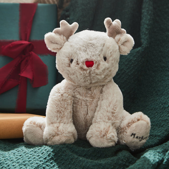 Personalised Red Nose Reindeer Plush Toy