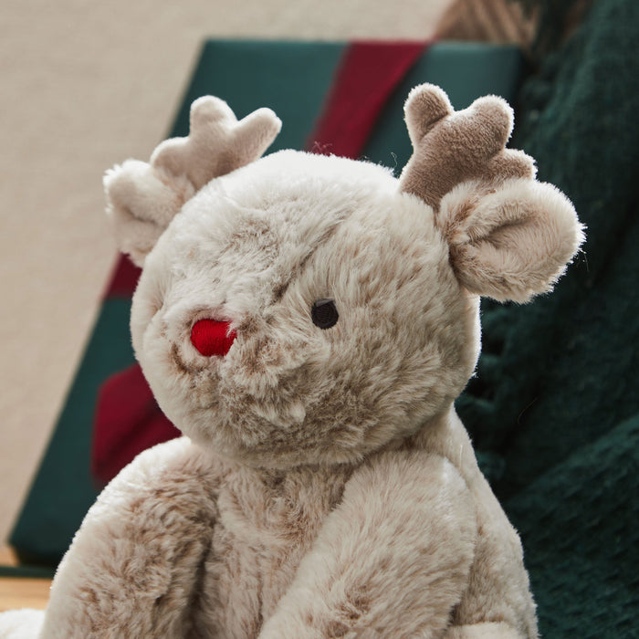 Personalised Red Nose Reindeer Plush Toy
