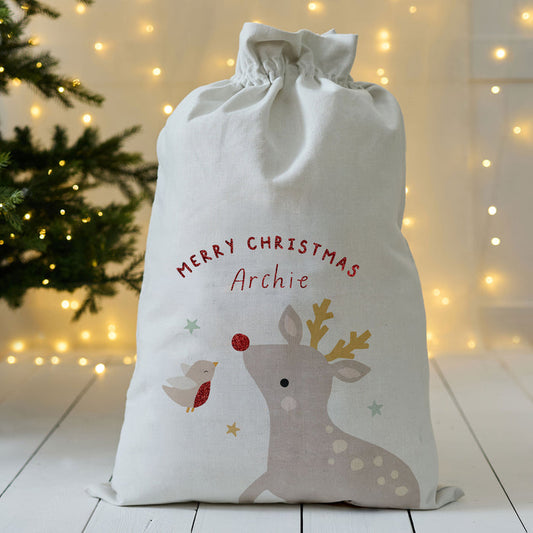 Personalised Robin and Rudolph Sack