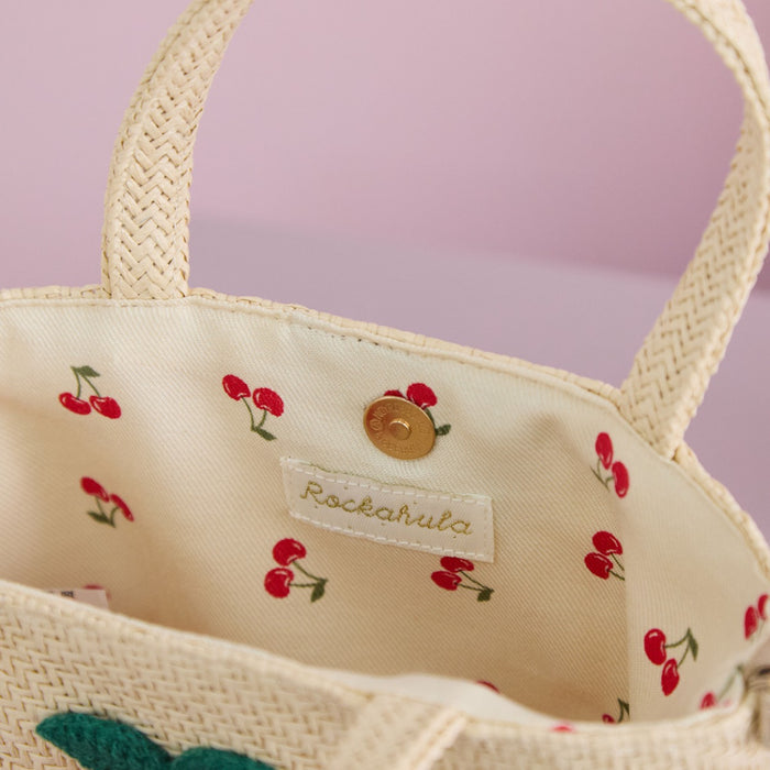 Personalised Rockahula Crochet Cherry Basket Bag