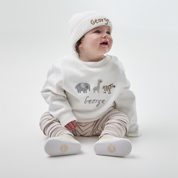 Personalised Safari Ecru Sweatshirt