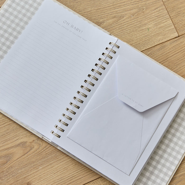 Personalised Safari Linen Record Book