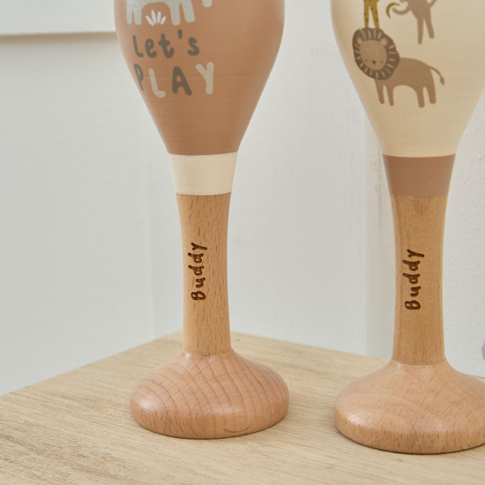 Personalised Safari Maracas FSC®