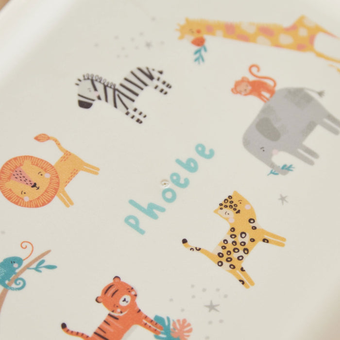 Personalised Safari Print Mushie Lunchbox