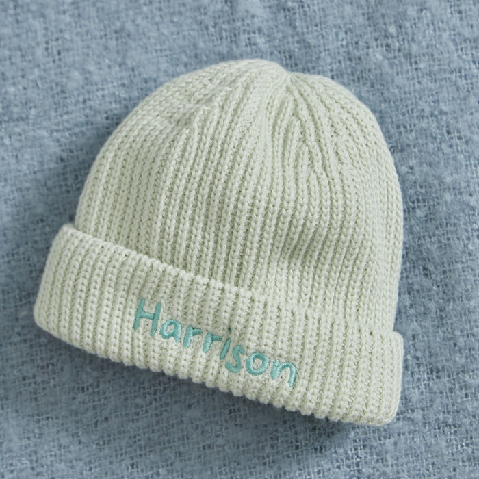 Personalised Sage Beanie