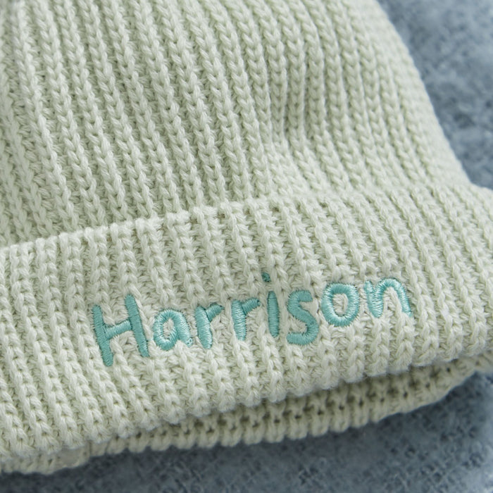 Personalised Sage Beanie