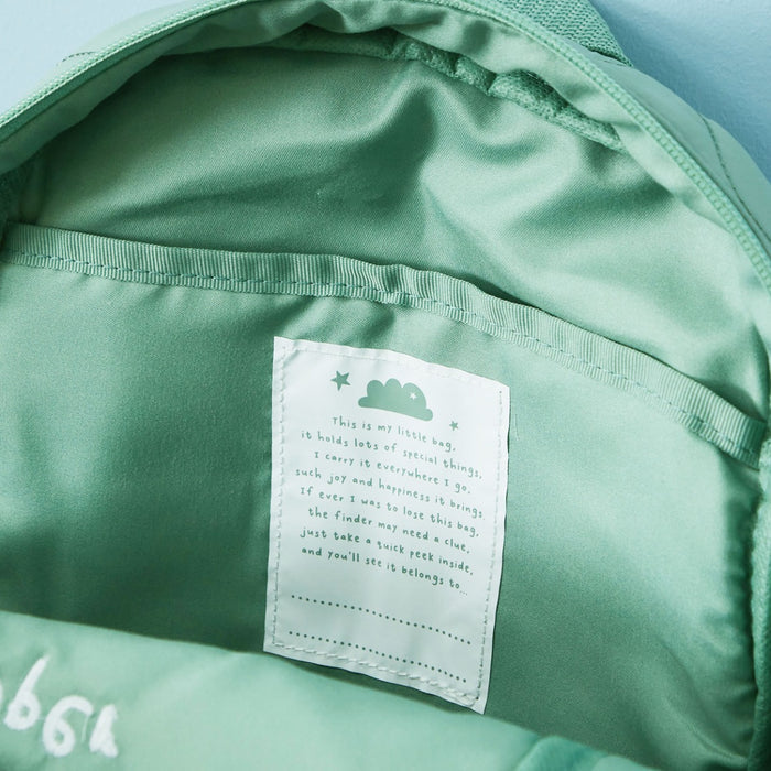 Personalised Sage Quilted Tractor Backpack