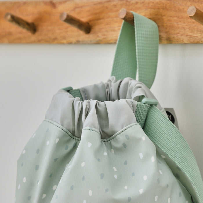 Personalised Sage Spot Drawstring Bag
