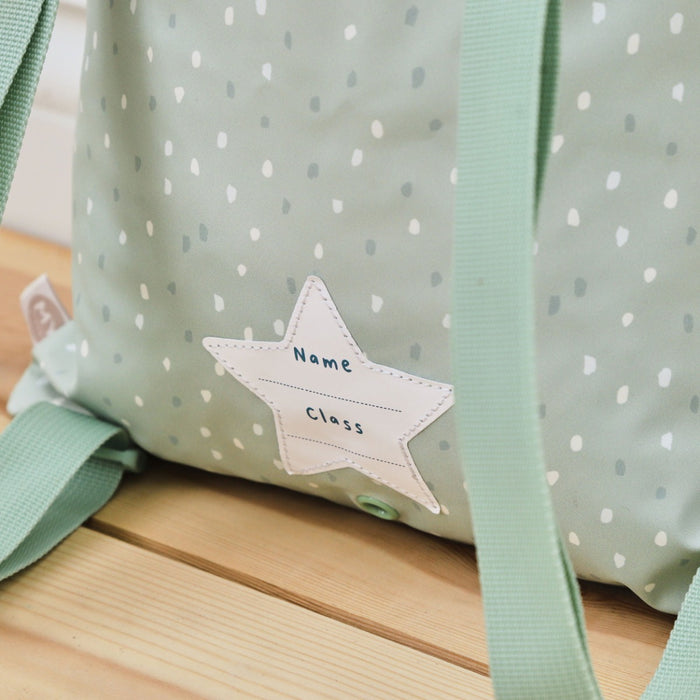 Personalised Sage Spot Drawstring Bag