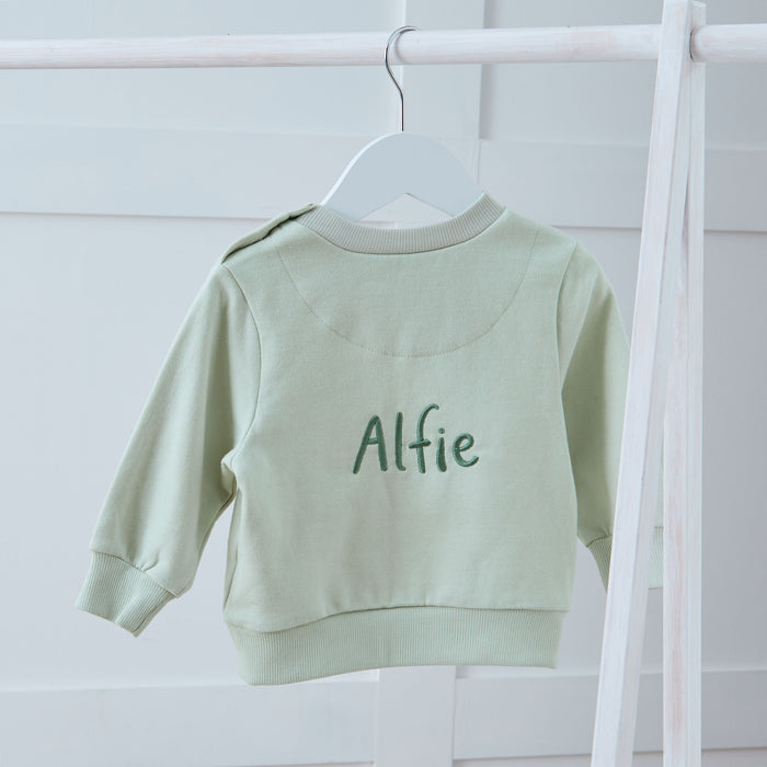 Personalised Sage Sweater