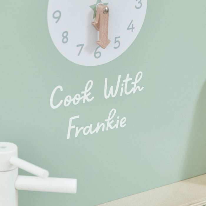 Personalised Sage Wooden Kitchen & Washing Machine FSC®