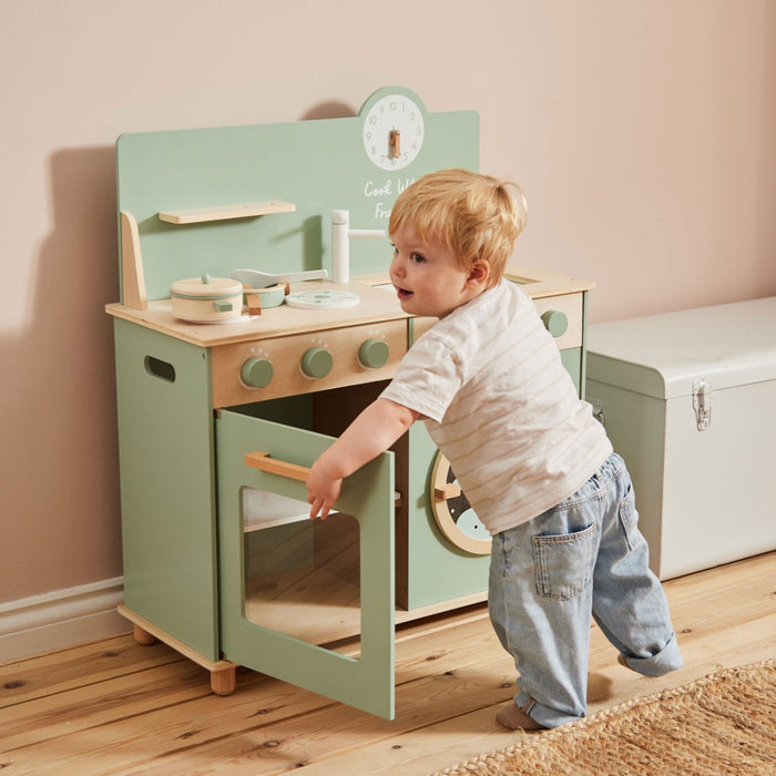Personalised Sage Wooden Kitchen & Washing Machine FSC®