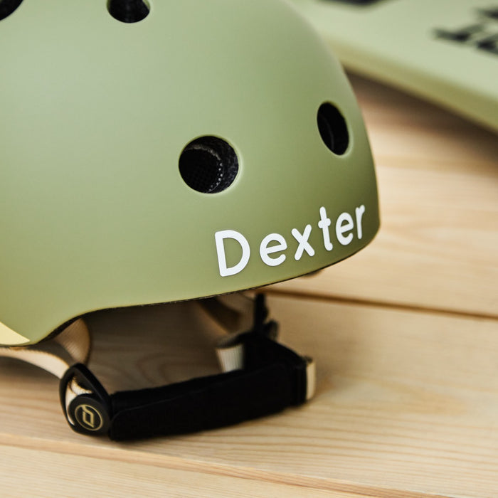 Personalised Scoot and Ride Olive Highway Kick 1 Scooter & Helmet Gift Set