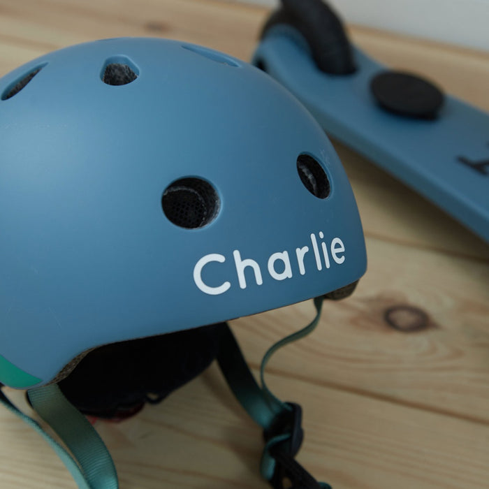 Personalised Scoot & Ride Push & Go Steel Scooter & Helmet Gift Set
