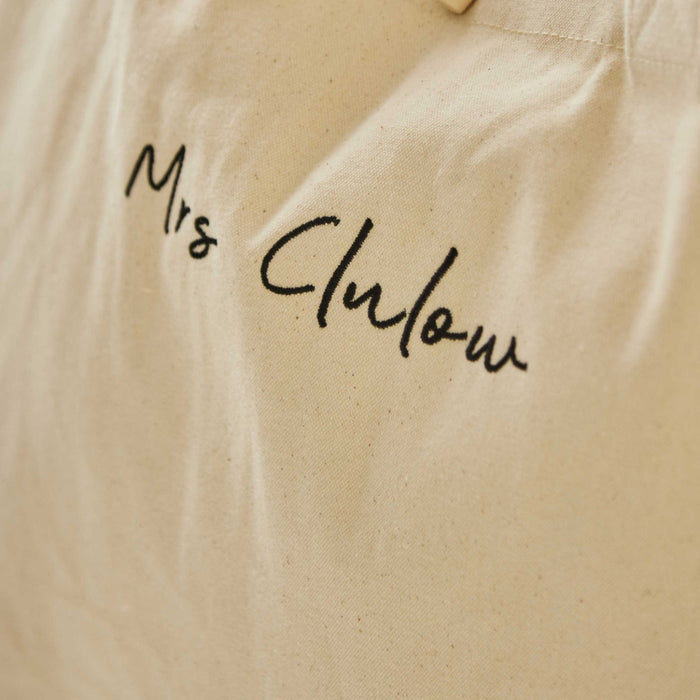 Personalised Script Canvas Tote Bag by Made Yours
