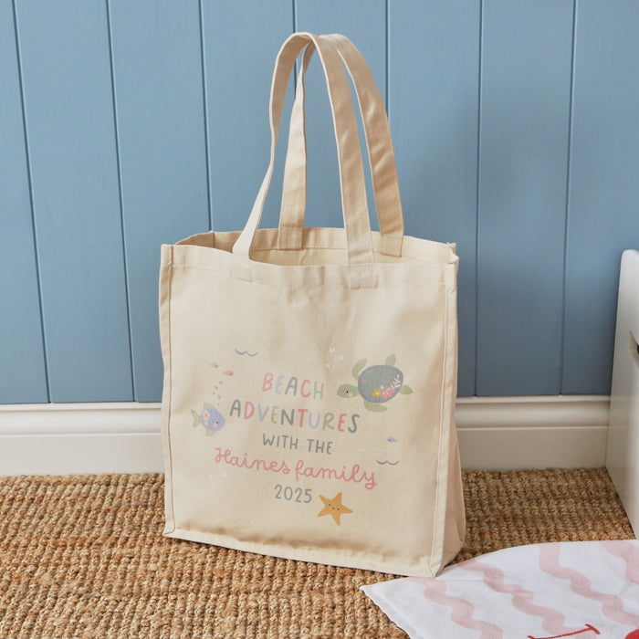 Personalised Sea Creature Adventure Tote Bag