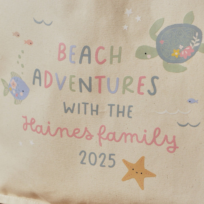 Personalised Sea Creature Adventure Tote Bag
