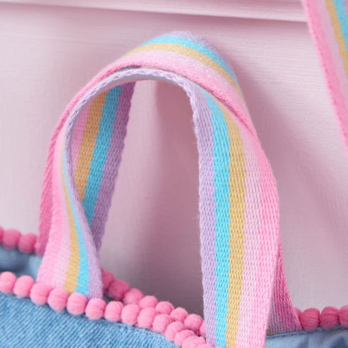 Personalised Seashell Denim Handbag
