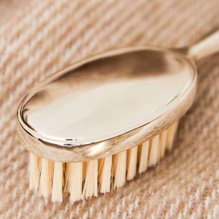 Personalised Silver-Plated Christening Brush & Comb Set