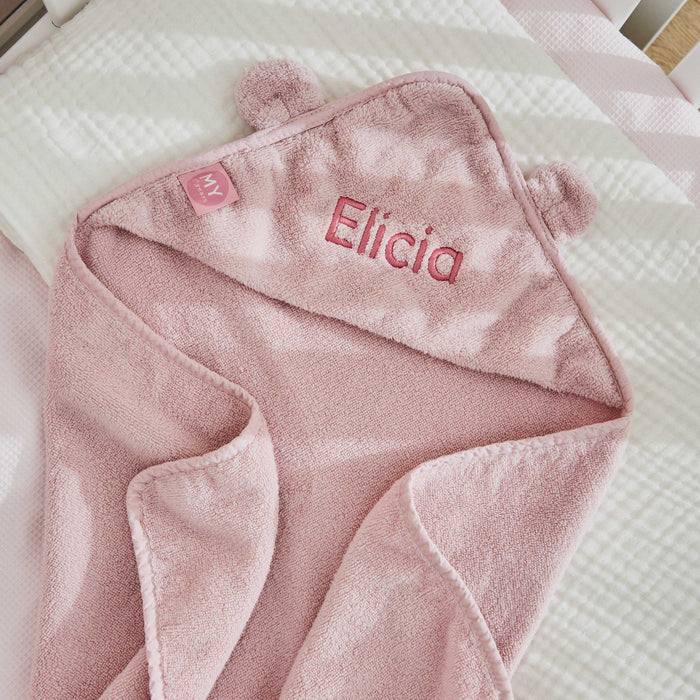 Personalised Small Pink Hooded Towel