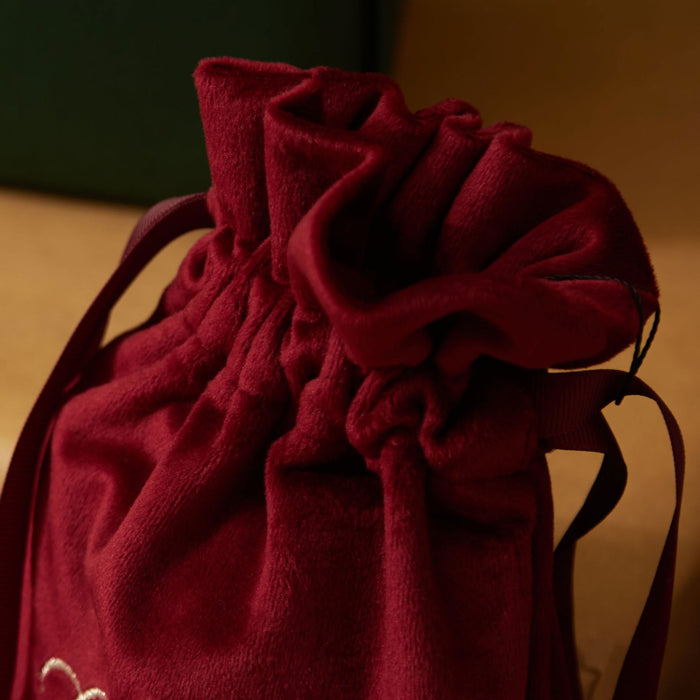 Personalised Small Script Velvet Gift Bag