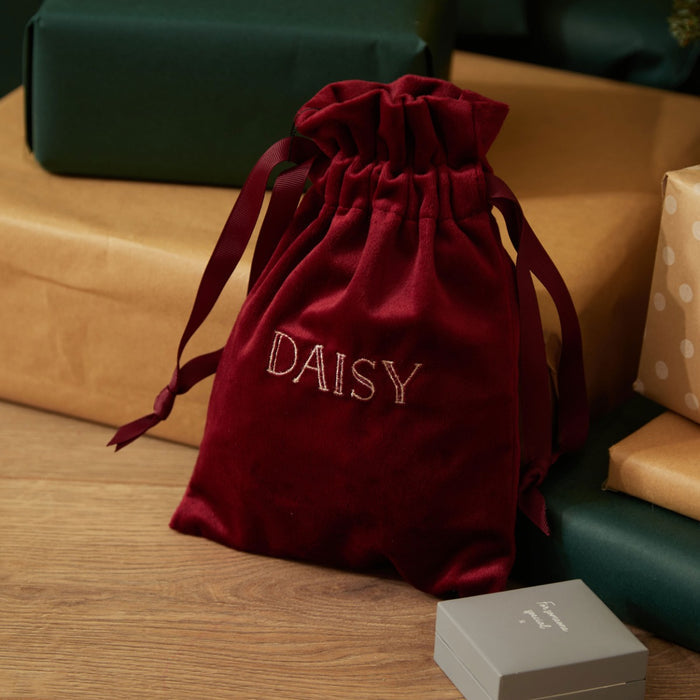 Personalised Small Velvet Gift Bag