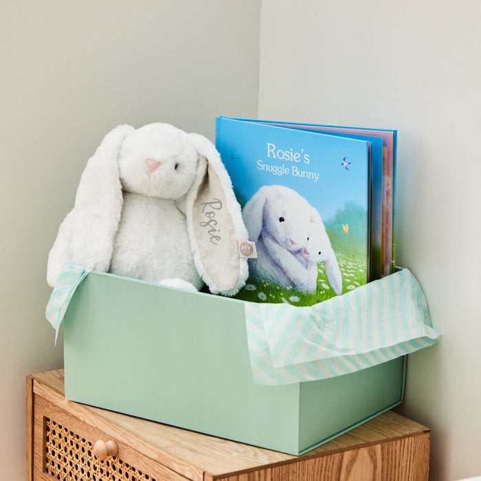 Personalised Snuggle Bunny Read & Play Gift Set