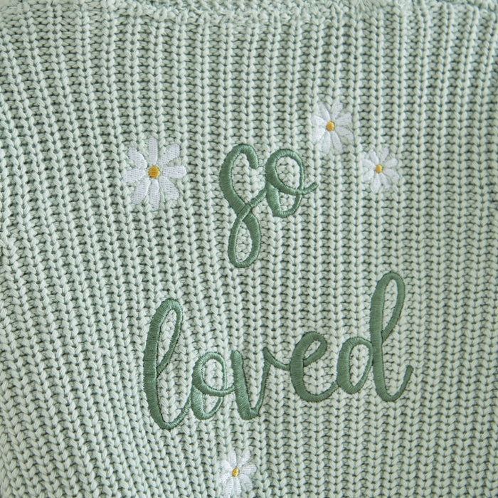Personalised So Loved Sage Cardigan