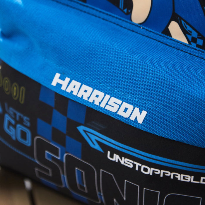 Personalised Sonic Backpack with Coin Purse