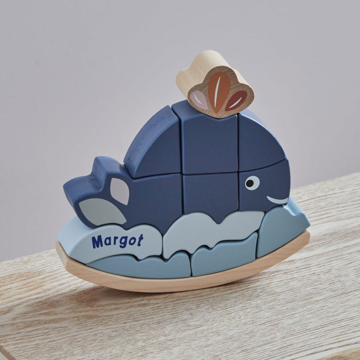 Personalised Speedy Monkey Whale Stacker