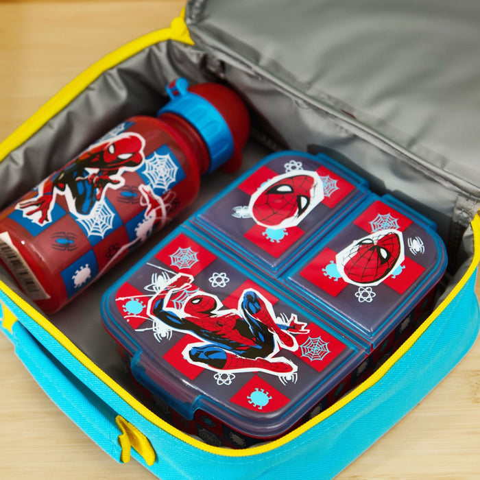 Personalised Spiderman Arachnid Grid Rectangular Insulated Lunch Bag